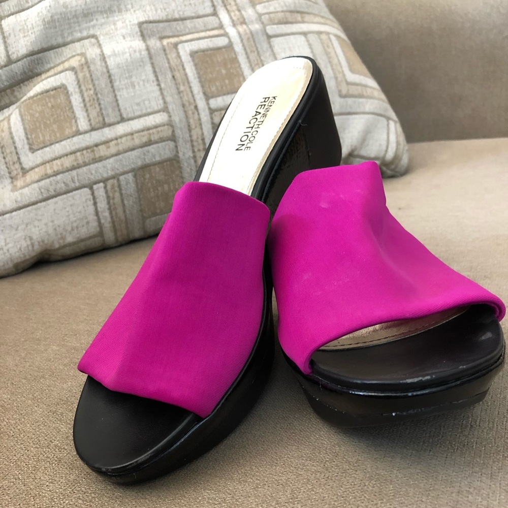 Kenneth Cole Reaction Slide Wedge Platform Sandal
